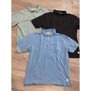 Linksoul Golf Polo Men's XL Multi Tempus Fugit  Short Sleeve Lot Of 3